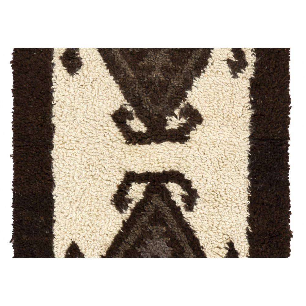 Moroccan Berber Design Hand-knotted Tulu Rug, 100% Natural Wool. Beni Ourain Carpet