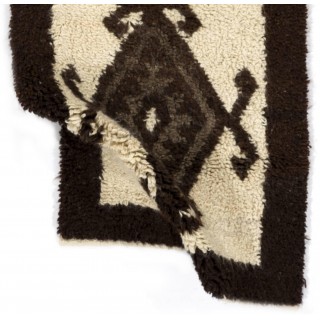 Moroccan Berber Design Hand-knotted Tulu Rug, 100% Natural Wool. Beni Ourain Carpet