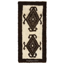 Moroccan Berber Design Hand-knotted Tulu Rug, 100% Natural Wool. Beni Ourain Carpet
