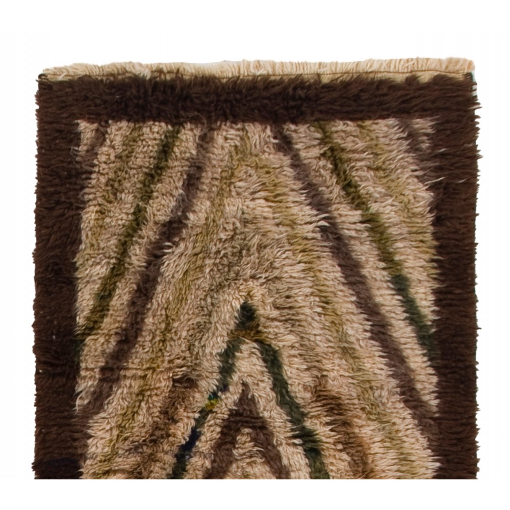 Handmade Tulu Runner Rug with Rising Arches. 100% Natural Wool. Custom Options Available