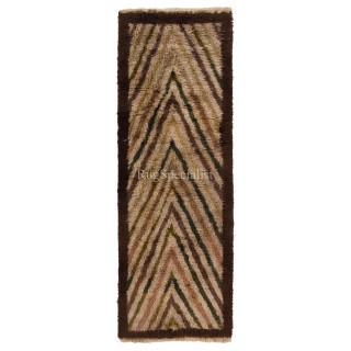 Handmade Tulu Runner Rug with Rising Arches. 100% Natural Wool. Custom Options Available
