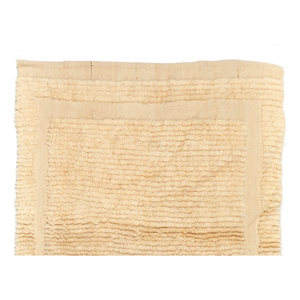 Plain Solid Vintage Minimalist Tulu Rug, 100% Soft Natural Wool. Custom Options Available