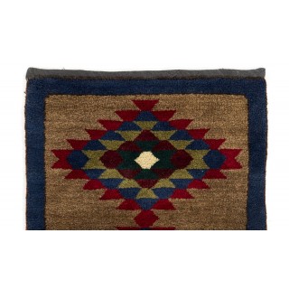 Vintage Hand-knotted Turkish Tulu Rug, 100% Wool