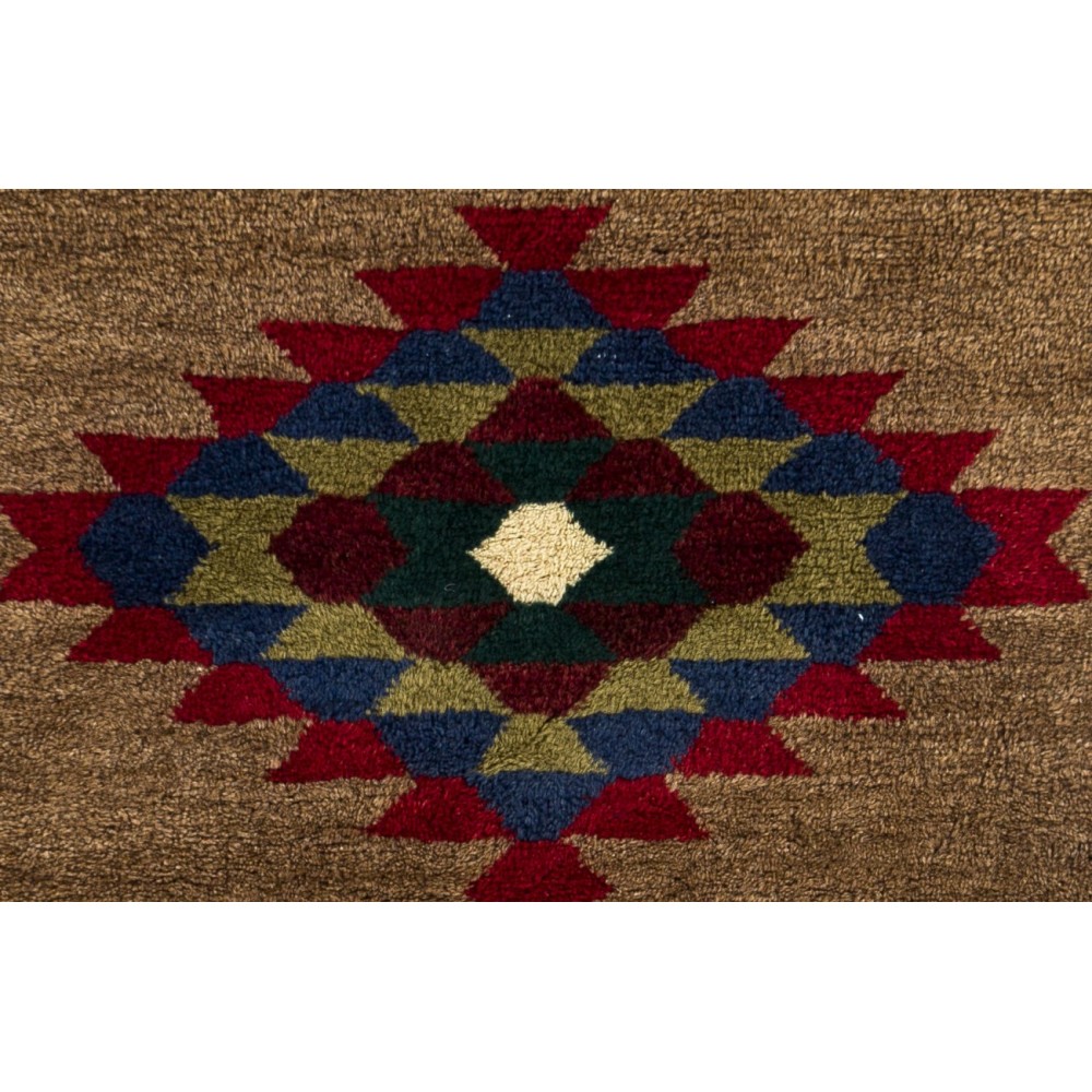 Vintage Hand-knotted Turkish Tulu Rug, 100% Wool
