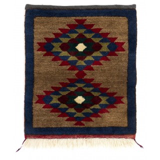 Vintage Hand-knotted Turkish Tulu Rug, 100% Wool