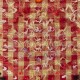 Vintage Handwoven Checkered Kilim Rug with Red and Beige Checkered Design and Colorful Wool Pom Pom Vintage Handwoven Checkered Kilim Rug with Red and Beige Checkered Design and Colorful Wool Pom Pom