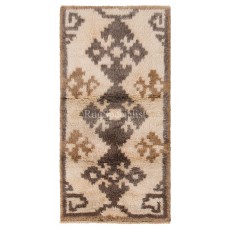 Modern Hand-knotted Tulu Rug, 100% Natural Wool. Moroccan Azilal Style Carpet