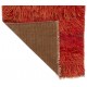Solid Red Color Handmade Tulu Rug, 100% Wool. Custom Options Available