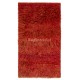 Solid Red Color Handmade Tulu Rug, 100% Wool. Custom Options Available