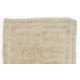 Minimalist Vintage Turkish "Tulu" Rug made of Natural Undyed Wool