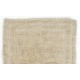 Minimalist Anatolian "Tulu" Rug made of Natural Undyed Wool