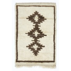 Moroccan Berber Style Tulu Rug, 100% Natural Wool. Hand-knotted Beni Ourain Carpet. Custom Options Available