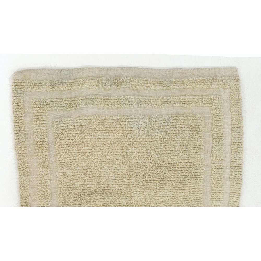 Minimalist Anatolian Tulu Rug in Natural Wool, Custom Options Available