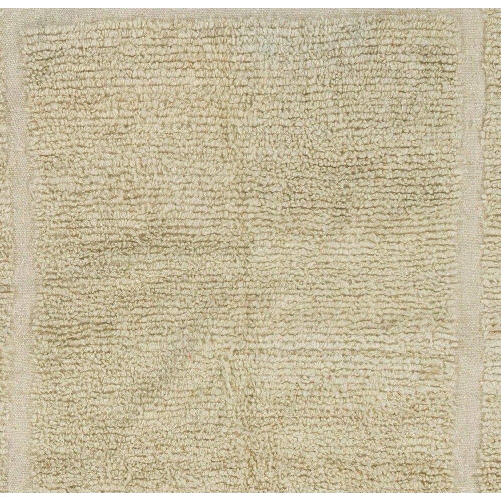 Minimalist Anatolian Tulu Rug in Natural Wool, Custom Options Available