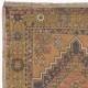 Vintage Handmade Turkish Village Rug with Subtle Colors, Soft Wool Pile