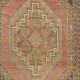 Vintage Handmade Turkish Village Rug with Subtle Colors, Soft Wool Pile