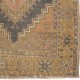Vintage Handmade Turkish Village Rug with Subtle Colors, Soft Wool Pile