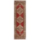 Antique Handmade Turkish Oushak Runner Rug, 100% Wool