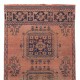 One of a Pair Anatolian Runner Rug. Vintage Wool Hallway Carpet