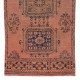 One of a Pair Anatolian Runner Rug. Vintage Wool Hallway Carpet