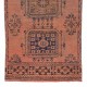 One of a Pair Handmade Anatolian Runner Rug. Vintage Wool Hallway Carpet