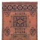 One of a Pair Handmade Anatolian Runner Rug for Hallway. Vintage Corridor Carpet, 100% Wool