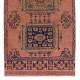 One of a Pair Handmade Anatolian Runner Rug for Hallway. Vintage Corridor Carpet, 100% Wool