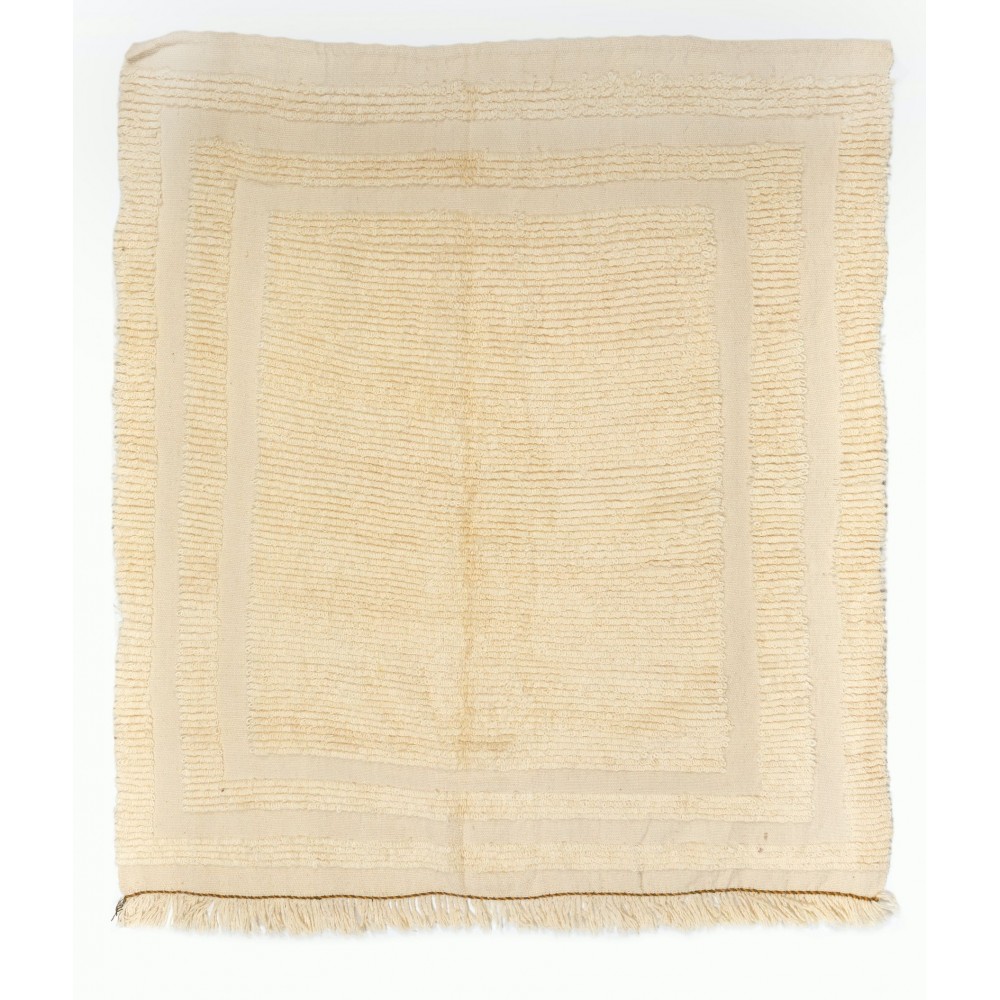 Vintage Turkish Tulu Rug, 100% Soft Natural Wool. Custom Options Available
