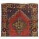 Vintage Handmade Turkish Village Rug, 100% Wool, One of a Kind
