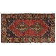 Vintage Handmade Turkish Village Rug, 100% Wool, One of a Kind