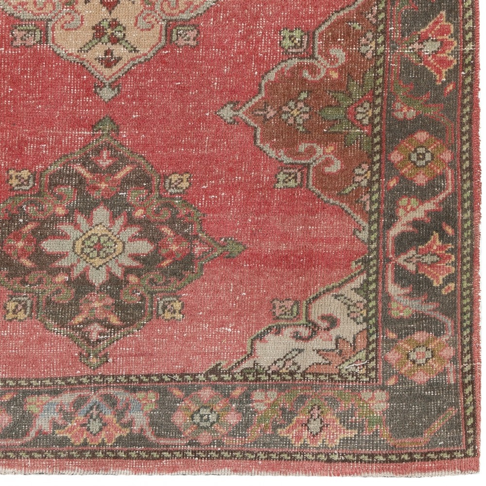 Handmade Vintage Turkish Village Rug