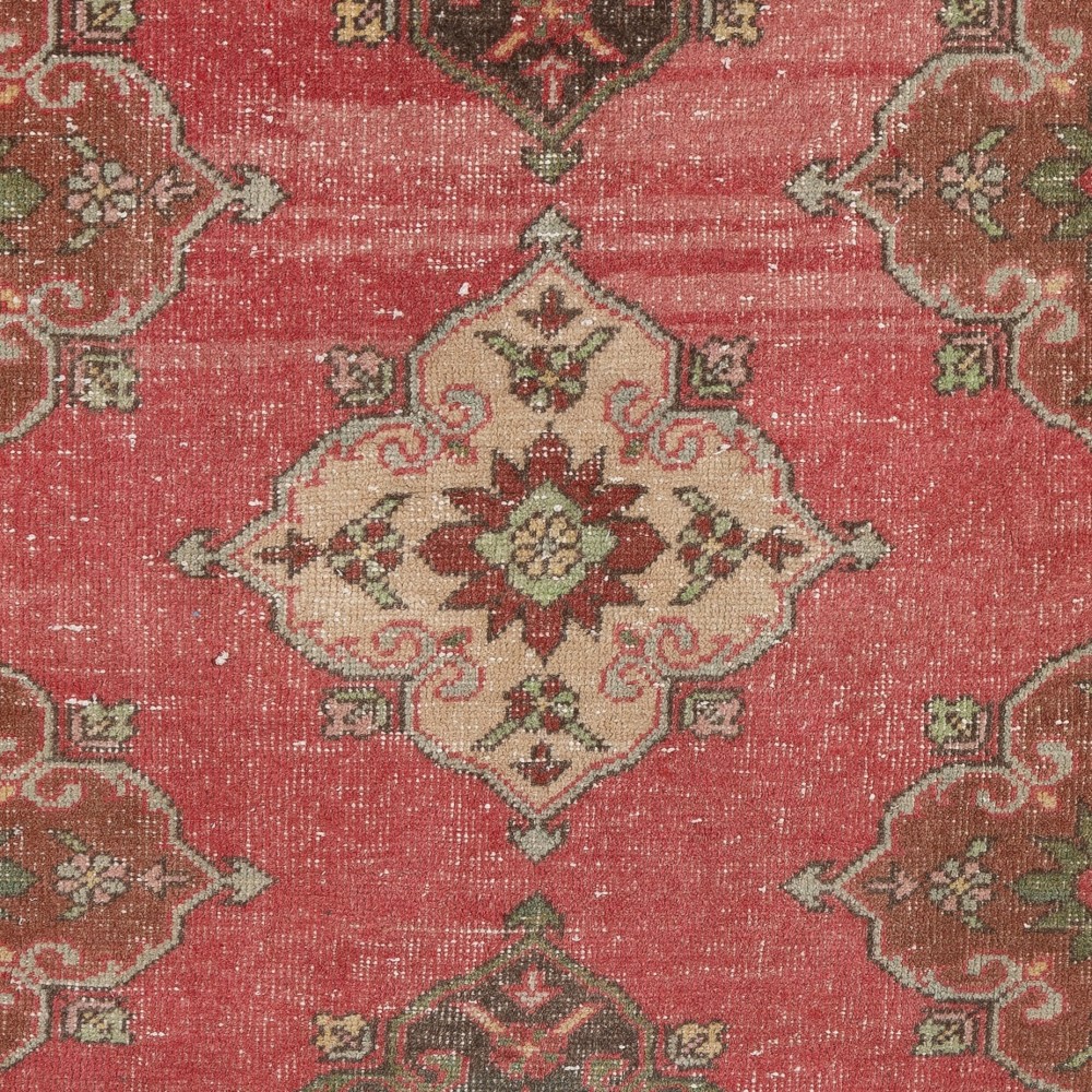 Handmade Vintage Turkish Village Rug