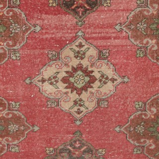 Handmade Vintage Turkish Village Rug