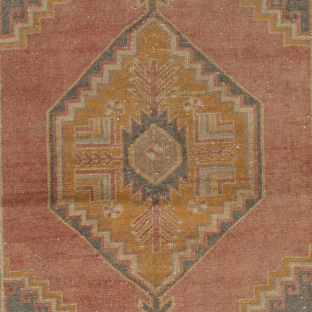 Hand-Knotted Vintage Turkish Accent Rug for Home & Office