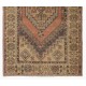 Vintage Oriental Rug Handmade Wool Carpet with Tribal Style