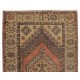 Handmade Vintage Turkish Village Rug with Geometric Medallion Design