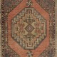 Vintage Handmade Turkish Village Rug with Geometric Medallion Design Vintage Handmade Turkish Village Rug with Geometric Medallion Design