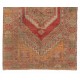 Traditional Vintage Hand-Knotted Turkish Accent Rug with Tribal Style