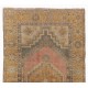 Handmade Anatolian Carpet, Multicolor Tribal Style Vintage Wool Rug