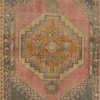 Vintage Handmade Anatolian Tribal Wool Rug in Multicolor Vintage Handmade Anatolian Tribal Wool Rug in Multicolor