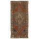 Rustic Farmhouse Decor Vintage Turkish Village Wool Rug, Unique Handmade Carpet with Cottage Style
