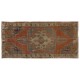 Rustic Farmhouse Decor Vintage Turkish Village Wool Rug, Unique Handmade Carpet with Cottage Style