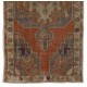 Rustic Farmhouse Decor Vintage Turkish Village Wool Rug, Unique Handmade Carpet with Cottage Style