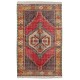 One-of-a-Kind Hand-Knotted Vintage Turkish Accent Rug with Tribal Style