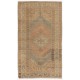 Vintage Hand-knotted Turkish Village Rug in Soft Colors, 100% Wool