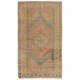 Midcentury Hand-knotted Turkish Village Rug in Soft Colors