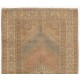 Midcentury Hand-knotted Turkish Village Rug in Soft Colors