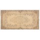 Hand-knotted Vintage Turkish Area Rug in Neutral Earthy Colors