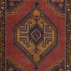 Vintage Hand-Knotted Oriental Wool Rug with Tribal Design Vintage Hand-Knotted Oriental Wool Rug with Tribal Design