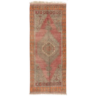 Mid-20th Century Handmade Anatolian Village Rug, Wool Floor Covering
